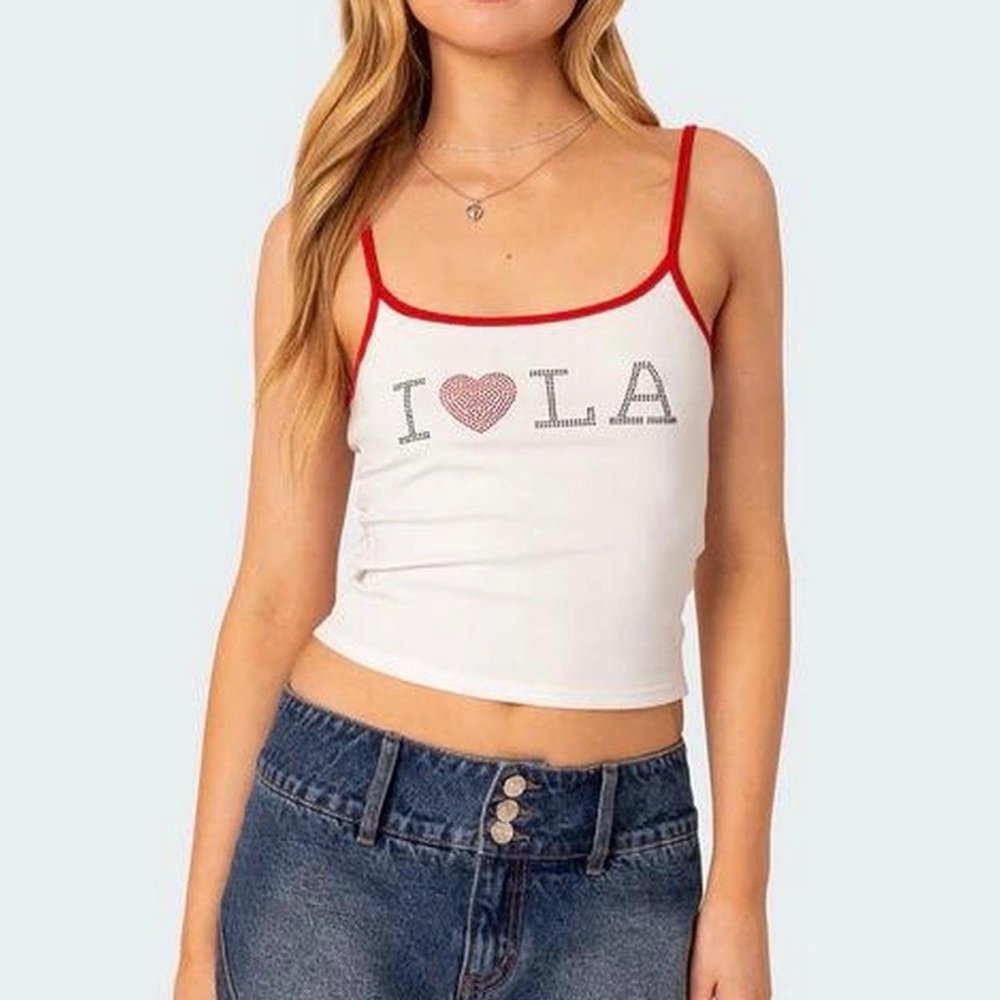 Edikted LA Rhinestone Tank